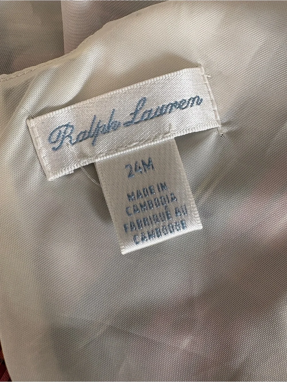 Ralph Lauren Red and Cream Plaid Fit-and-Flare Girls' Dress